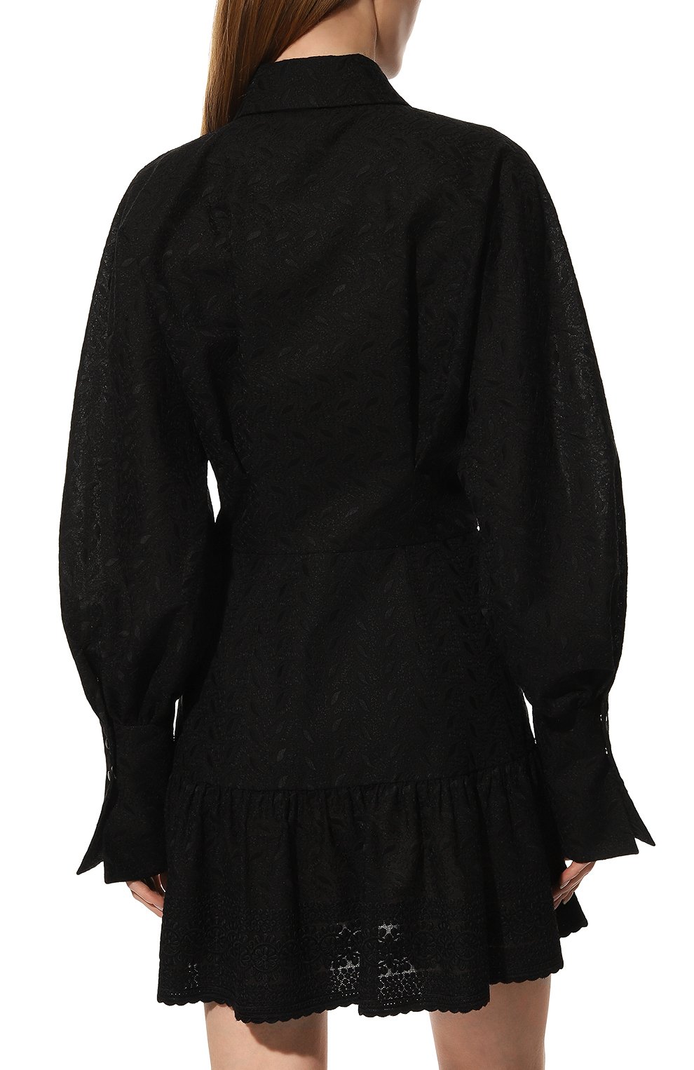 Хлопковое платье YANA DRESS черного цвета по цене 109000 руб., арт. 4-23/5-200-2952, фото 4 Хлопковое платье YANA DRESS, арт. 4-23/5-200-2952, фото 4