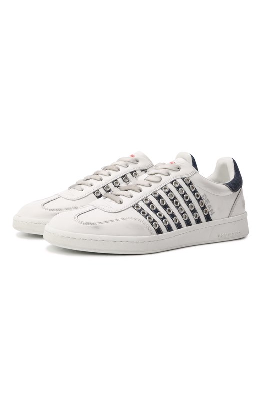 Комбинированные кеды Boxer Dsquared2 SNM0424 Белый SNM0424