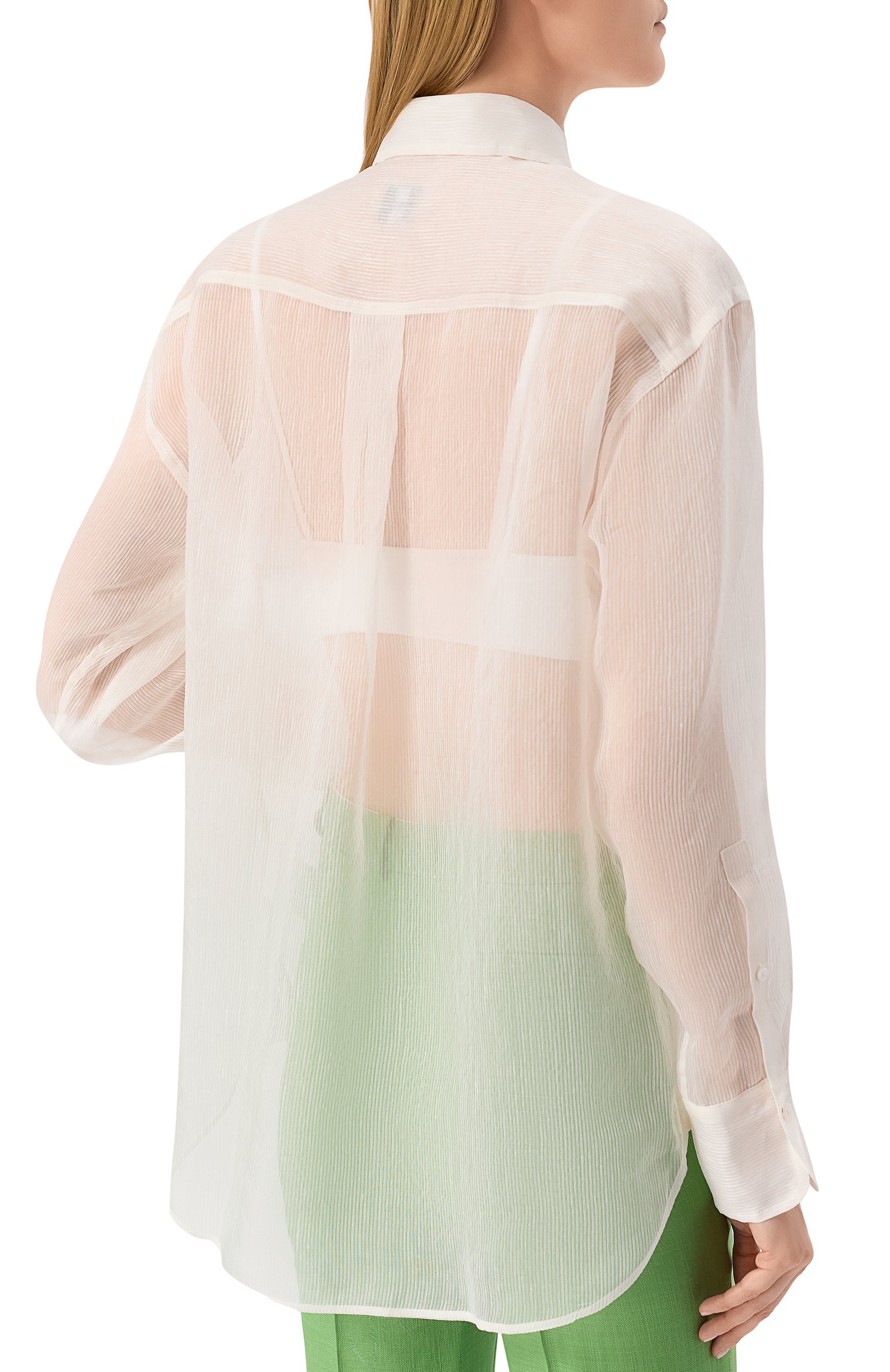 Рубашка изо льна и шелка BOSS, арт. 50540035, фото 4