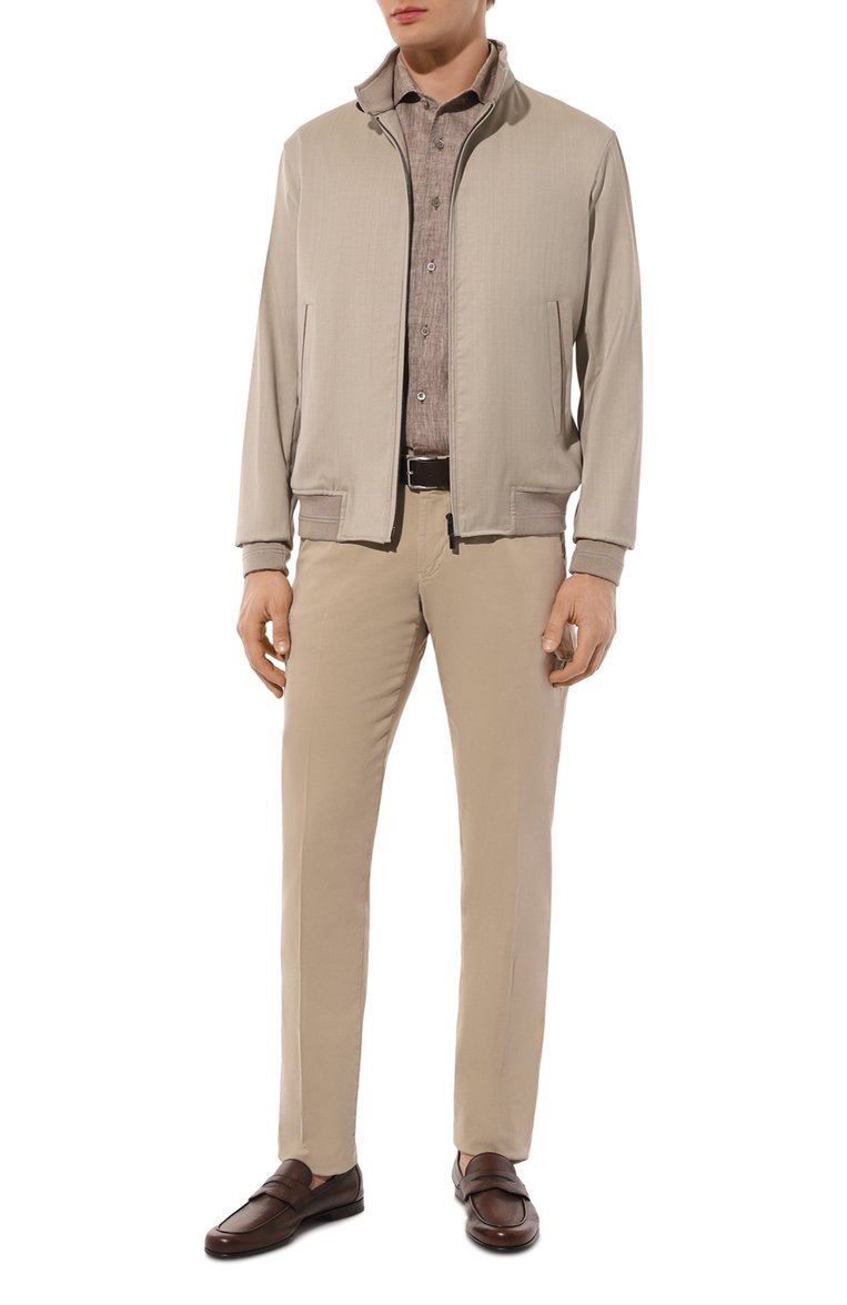 Бомбер из шерсти и шелка ANDREA CAMPAGNA, арт. BARNEYS/542.201, фото 1