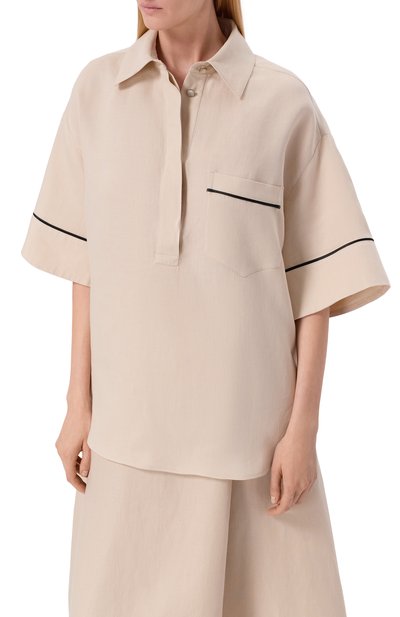 Льняная рубашка AGNONA, арт. TD1109E/U3049E, фото 3