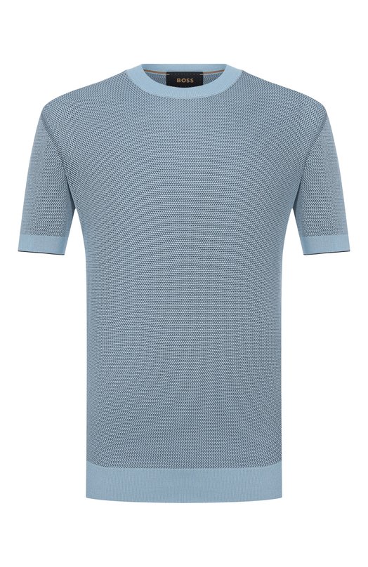 Джемпер из шелка и хлопка BOSS Camel 50560480 Голубой 50560480