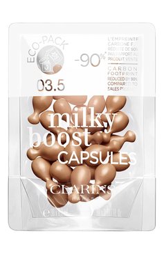 Тональный флюид для лица в капсулах milky boost capsules рефил, оттенок 03.5 (30x0,2ml) CLARINS  цвета, арт. 80086372 | Фото 1 (Финишное покрытие: Сияющий; SPF фильтр: Минимальный (0-5))