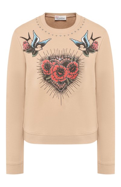 Женский хлопковый пуловер REDVALENTINO, арт. RR0MF00N/CFM