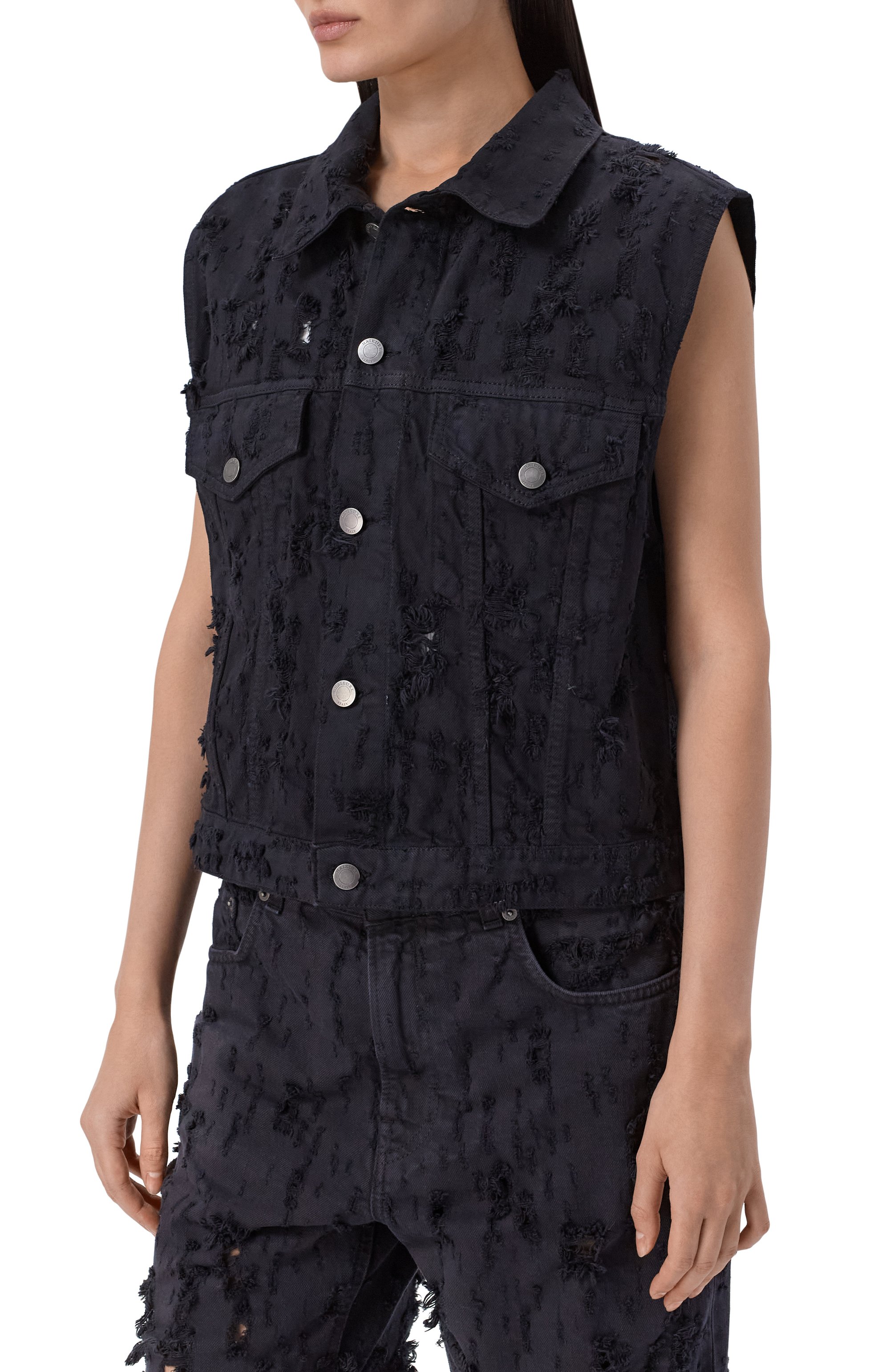 Джинсовый жилет ryder HAIKURE, арт. HEW09127GF180PXD/RYDER BULL DESTR0Y, фото 3