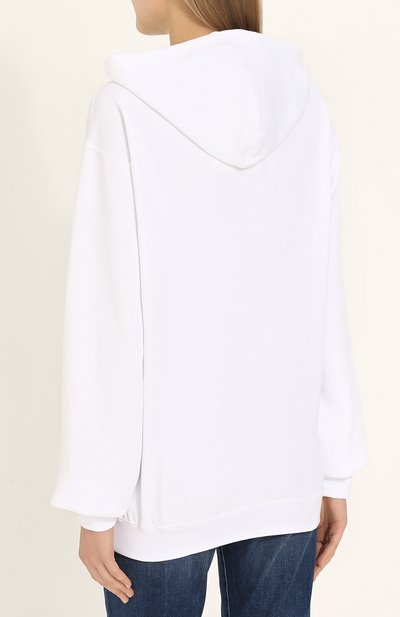 Хлопковая толстовка с капюшоном и принтом UNFORTUNATE PORTRAIT, арт. GUY AND D0LLS/H00DIE, фото 4