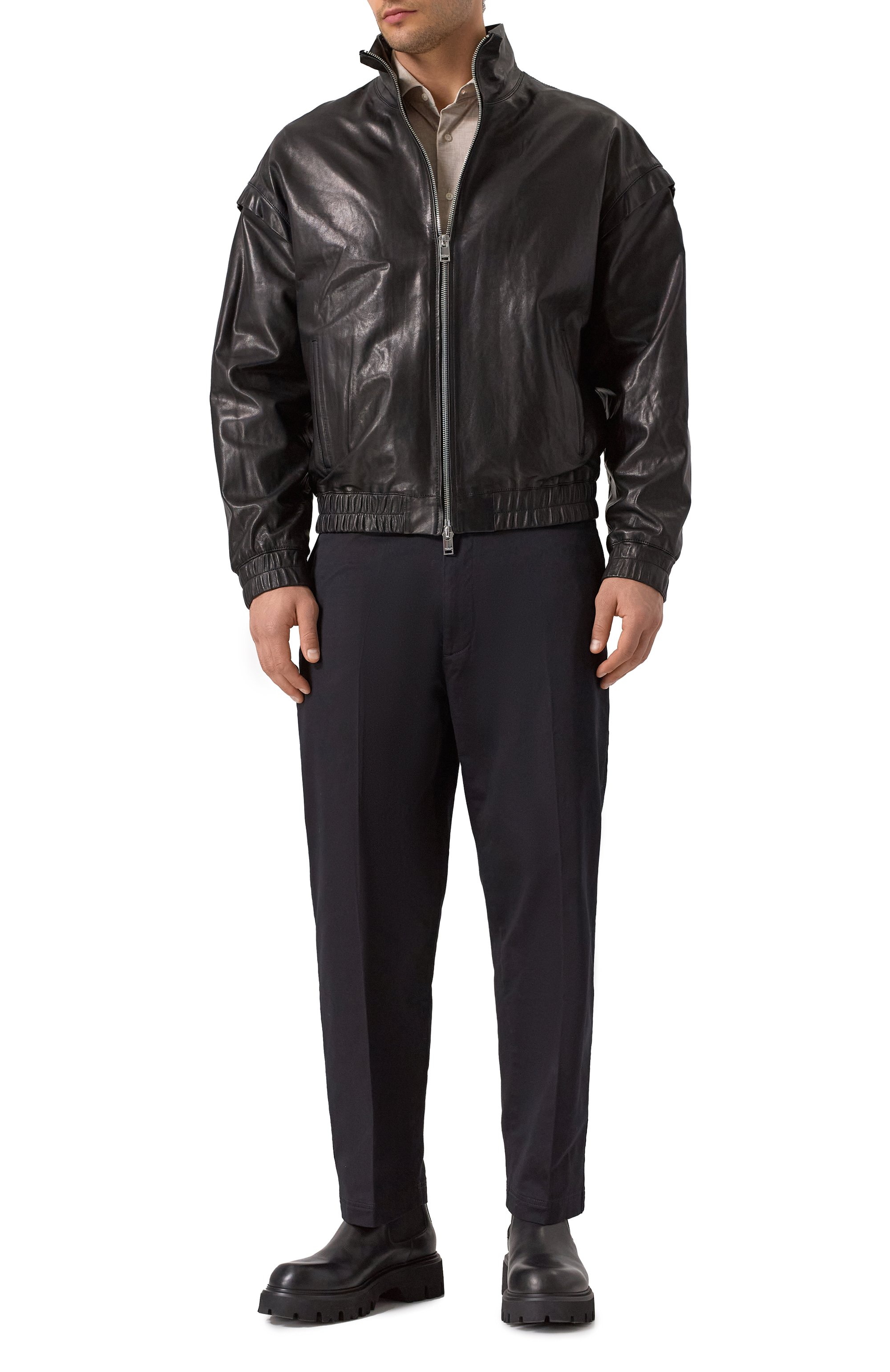 Кожаный бомбер JACOB LEE, арт. MLJ009SS25B, фото 2