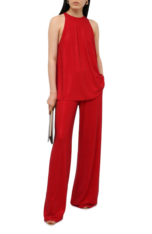 Топ из вискозы Alexandre Vauthier Красный, фото 2