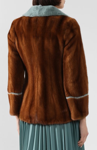 Шуба из меха норки FENDI, арт. FNE39H A3UE, фото 4