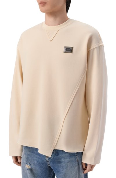 Хлопковый лонгслив DOLCE & GABBANA, арт. G8TF9T/HU7WY, фото 3