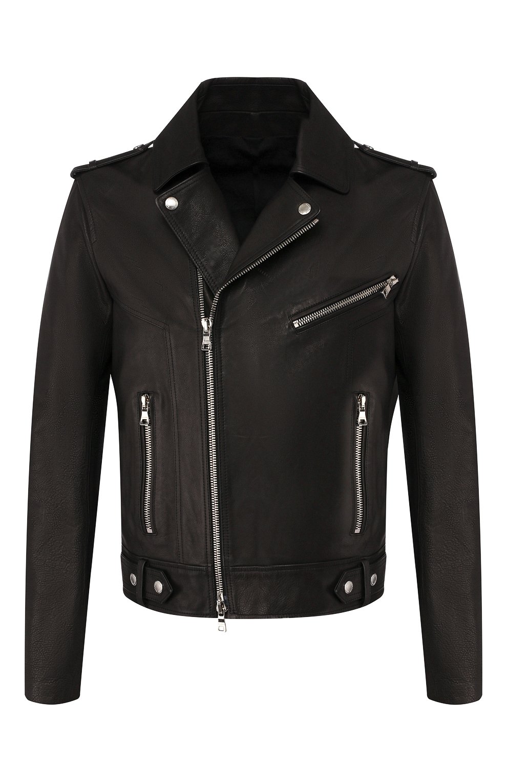 Кожаная куртка BALMAIN черного цвета по цене 277000 руб., арт. TH18508/L065, фото 1 Кожаная куртка BALMAIN, арт. TH18508/L065, фото 1