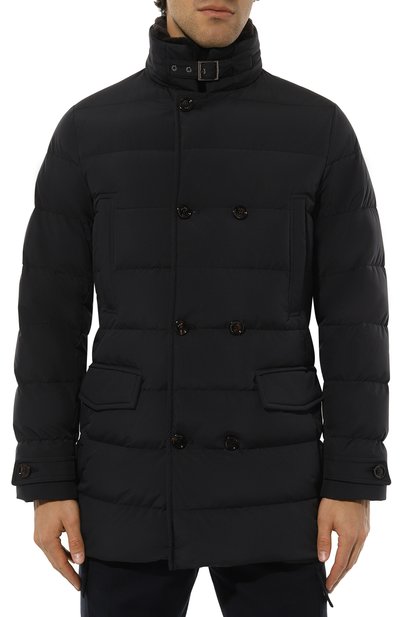 Пуховик zarbo-stp с отделкой из овчины MOORER синего цвета по цене 199500 руб., арт. ZARB0/STP, фото 3 Пуховик zarbo-stp с отделкой из овчины MOORER, арт. ZARB0/STP, фото 3