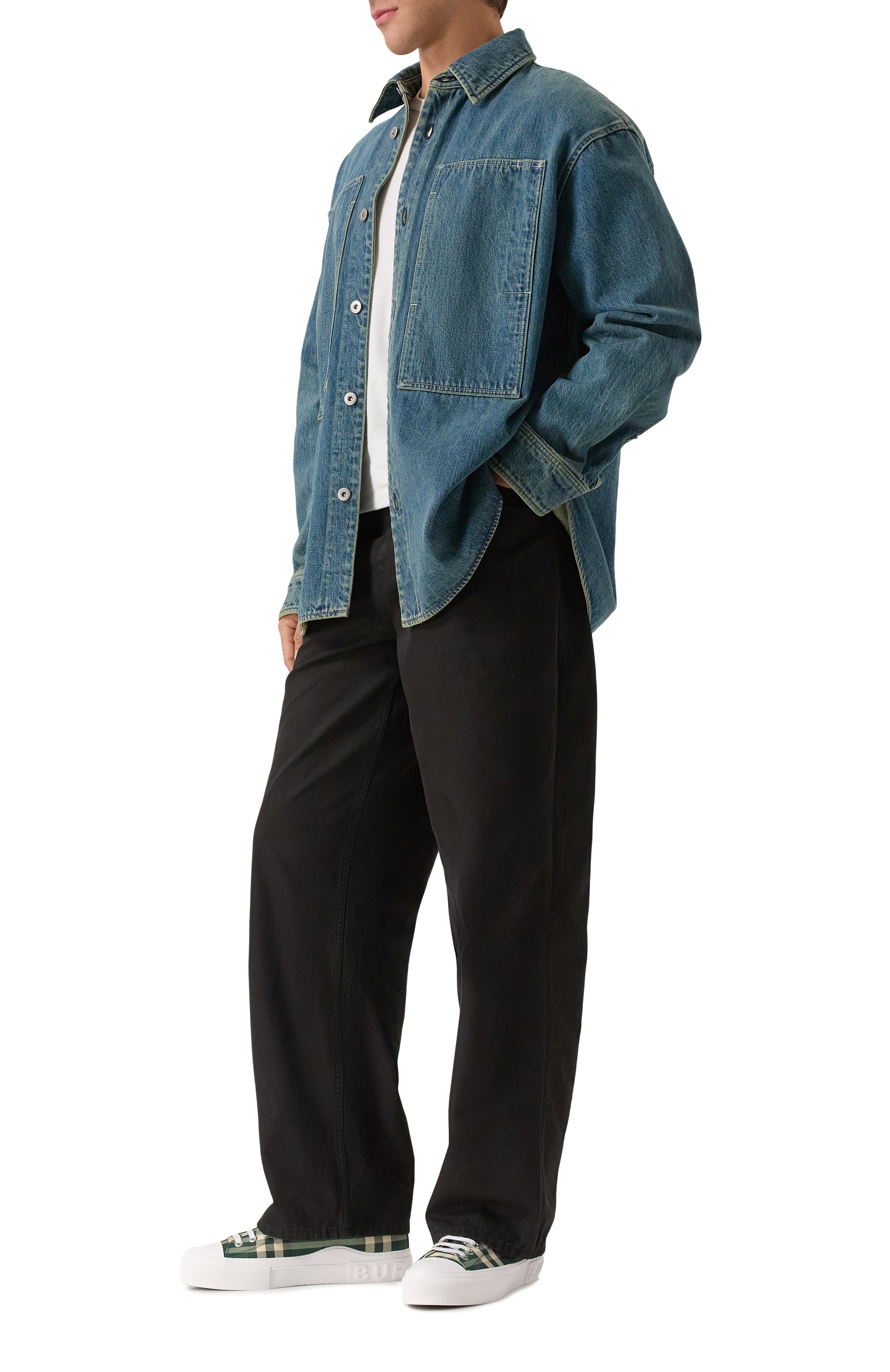 Текстильные кеды BURBERRY, арт. 8110534, фото 2