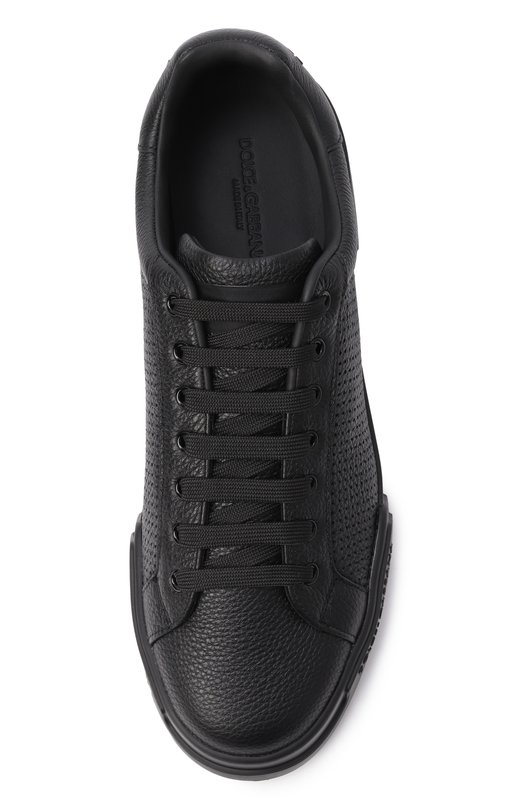 Кожаные кеды Dolce & Gabbana CS2354/AG093 Чёрный  CS2354/AG093 Фото 6