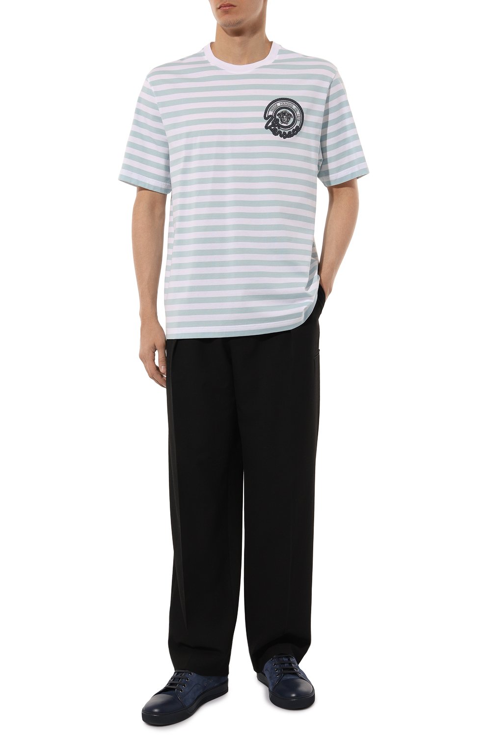 Хлопковая футболка VERSACE, арт. 1013302/1A09873, фото 2