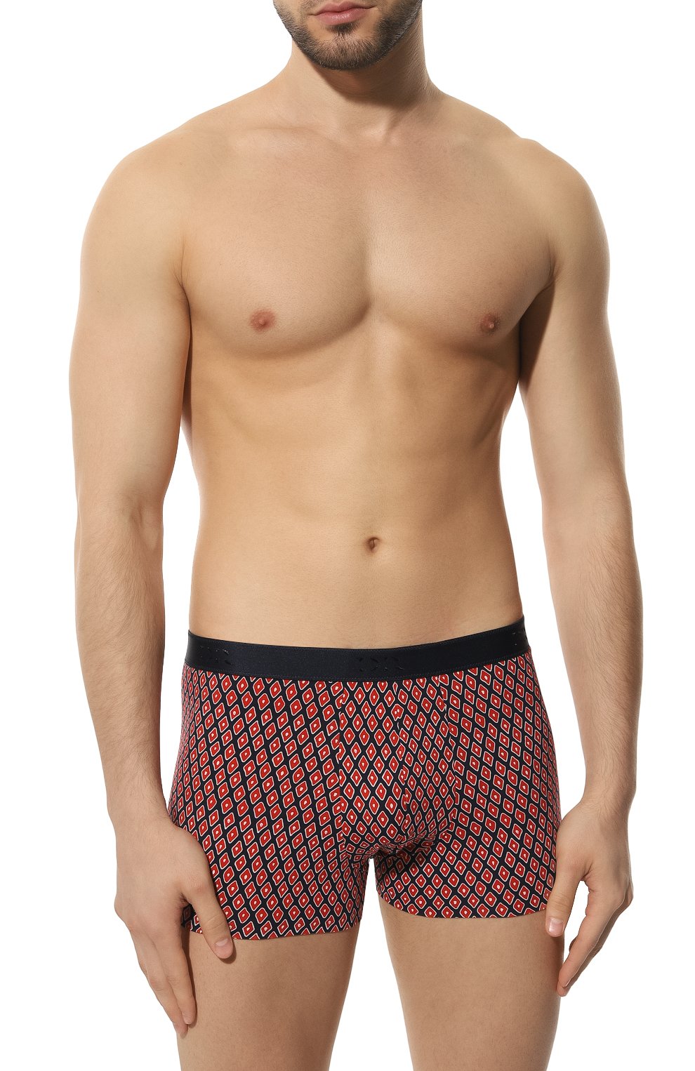 Хлопковые боксеры DEREK ROSE красного цвета по цене 6300 руб., арт. 8615-DIAM001, фото 2 Хлопковые боксеры DEREK ROSE, арт. 8615-DIAM001, фото 2
