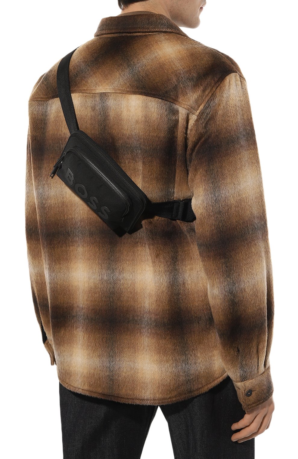 Текстильная поясная сумка BOSS черного цвета по цене 13800 руб., арт. 50503926, фото 2 Текстильная поясная сумка BOSS, арт. 50503926, фото 2