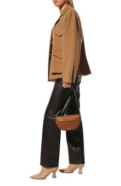 Женские кожаные ботильоны BOTTEGA VENETA светло-бежевого цвета, арт. 608842/VBSL0 | Фото 2 (Каблук высота: Средний, Высокий; Материал вну�тренний: Натуральная кожа; Каблук тип: Устойчивый; Подошва: Плоская; Материал утеплителя: Без утеплителя; Региональные ограничения белый список (Axapta Mercury): RU; Материал сплава: Проставлено; Драгоценные камни: Проставлено; Материал внешний: Натуральная кожа)