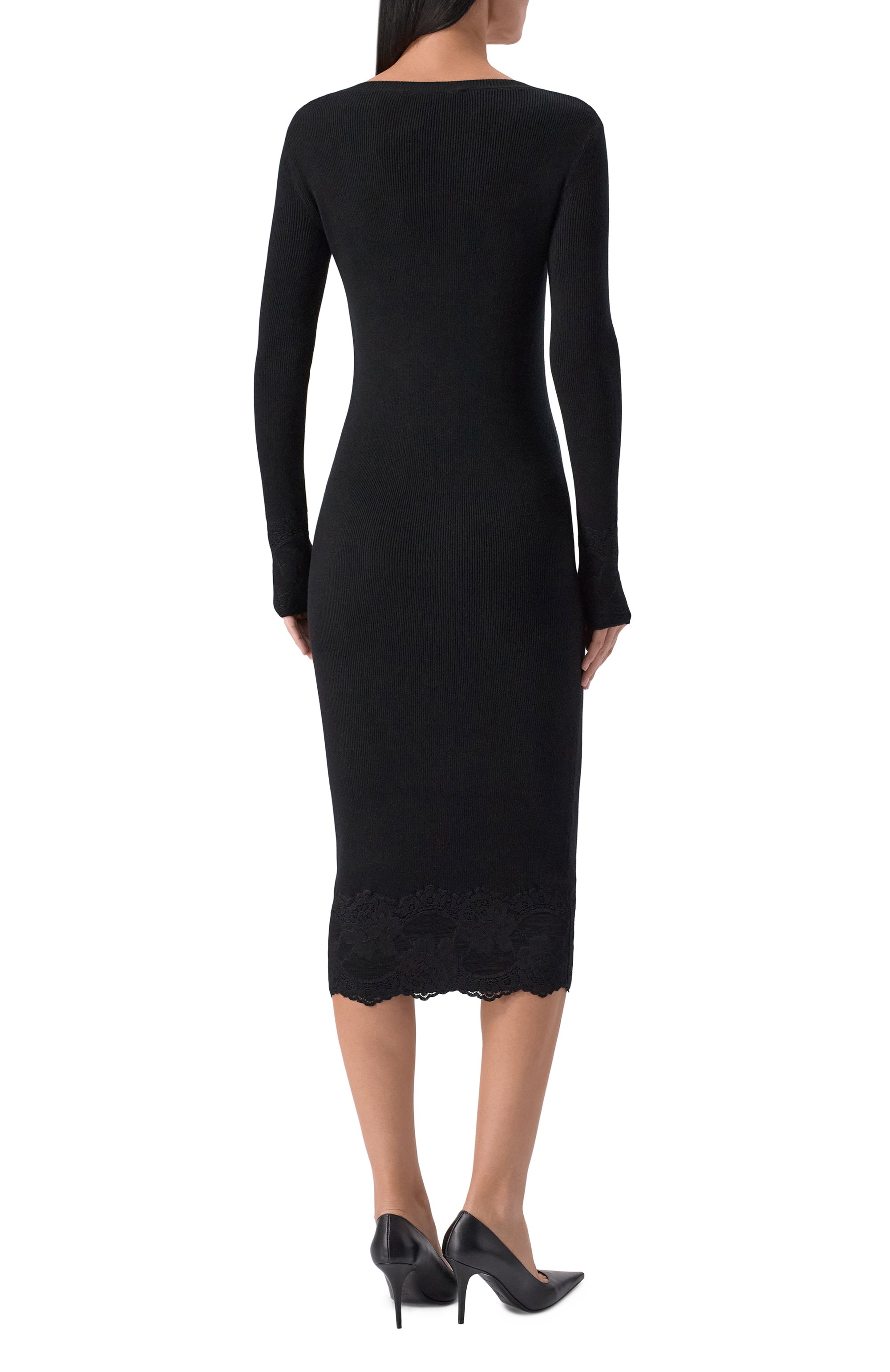 Кашемировое платье VALENTINO, арт. 7B0KD14L/9SH, фото 3