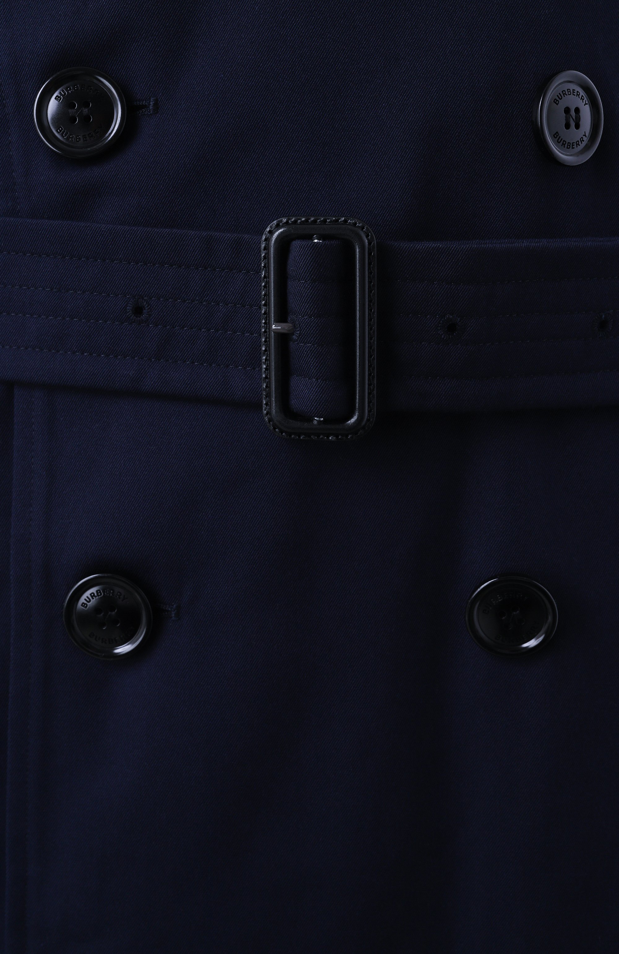 Хлопковый тренч BURBERRY темно-синего цвета по цене 311000 руб., арт. 8079387, фото 6 Хлопковый тренч BURBERRY, арт. 8079387, фото 6