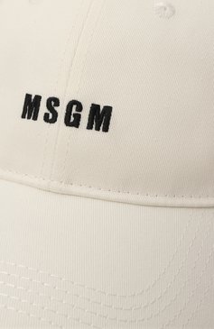 Мужская хлопковая бейсболка MSGM кремвого цвета, арт. 3640ML03/247273 | Фото 4 (Материал: Текстиль, Хлопок; Материал сплава: Проставлено; Нос: Не проставлено)