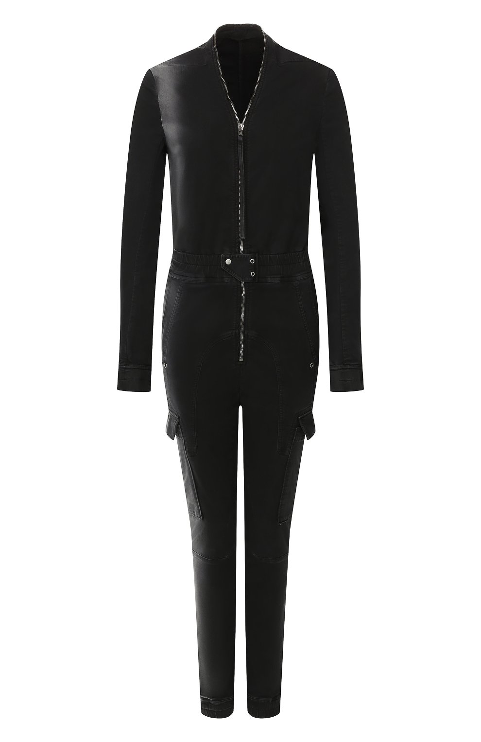 Комбинезон RICK OWENS черного цвета по цене 67950 руб., арт. R019F5582/SD, фото 1 Комбинезон RICK OWENS, арт. R019F5582/SD, фото 1