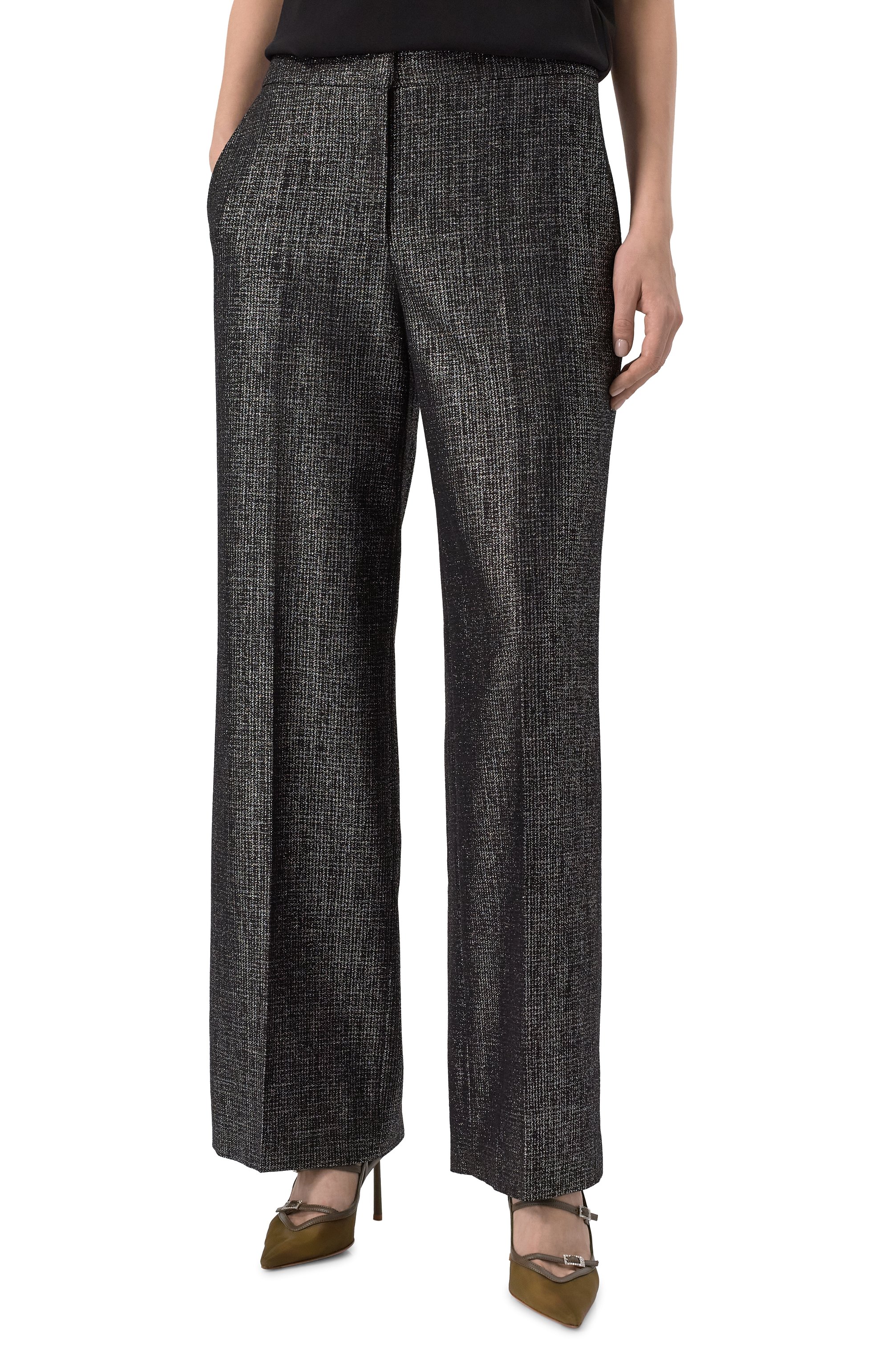 Брюки AKHMADULLINA темно-серого цвета по цене 119900 руб., арт. 1225.3B605/V713.3, фото 3 Брюки AKHMADULLINA, арт. 1225.3B605/V713.3, фото 3