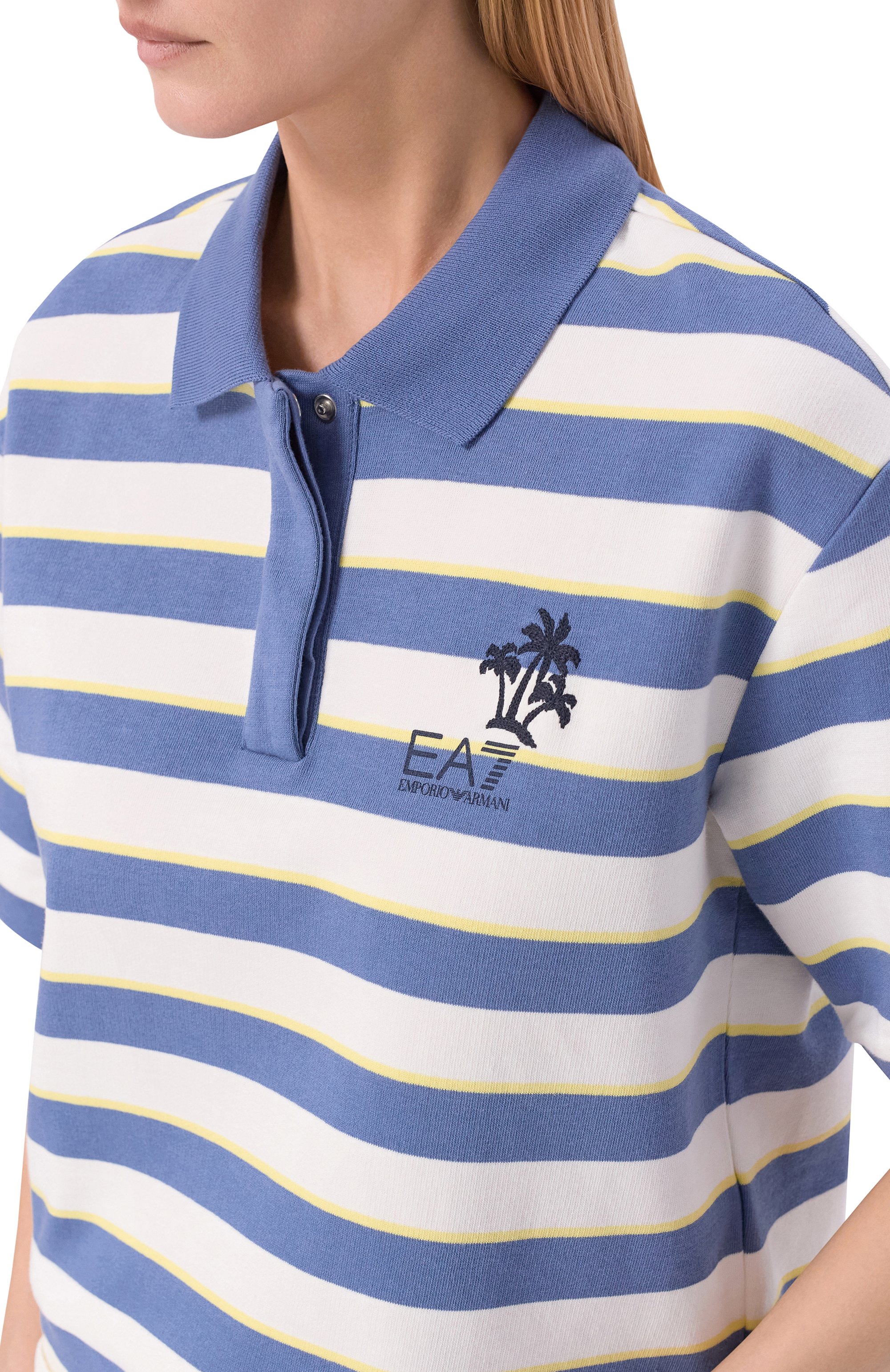 Хлопковое поло EA7, арт. 7W001023/AF20777, фото 5
