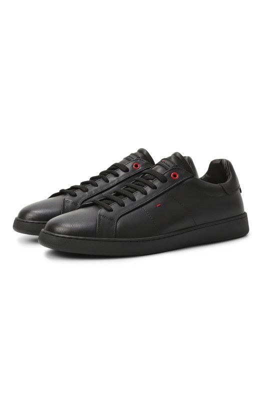Кожаные кеды Kiton USSA382N0114310 Чёрный USSA382N0114310