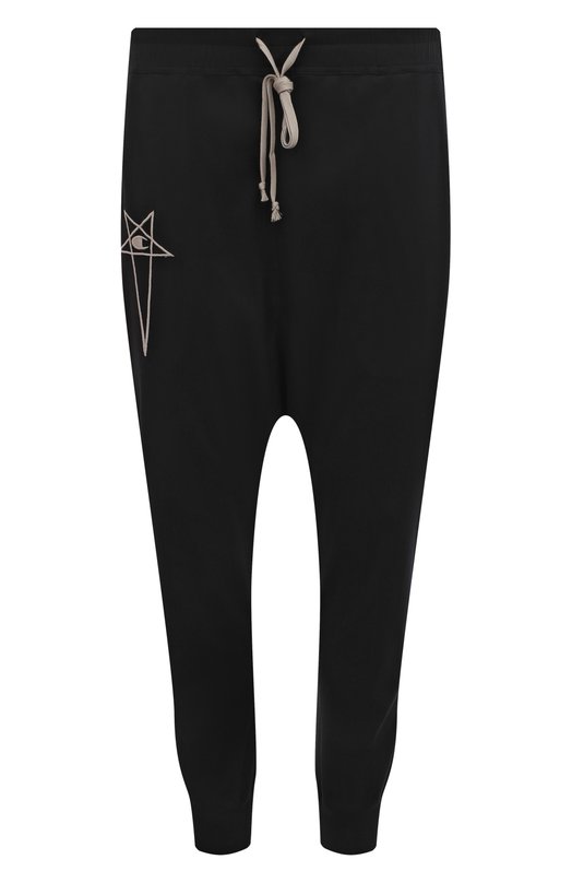 

Хлопковые джоггеры Rick Owens x Champion Rick Owens, Чёрный