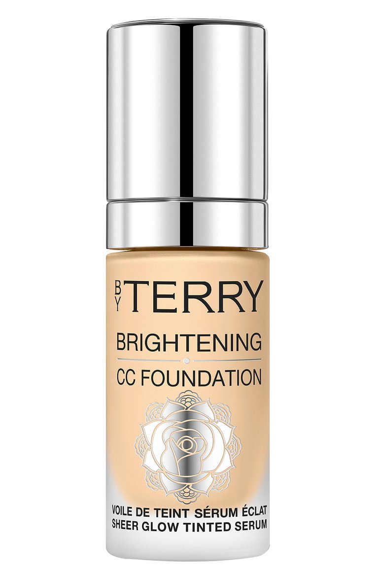 Тональный крем-сыворотка brightening cc foundation, оттенок 3w medium light warm (30ml) BY TERRY  цвета, арт. V23000109 | Фото 1 (Нос: Не проставлено; Региональные ограничения белый список (Axapta Mercury): Не проставлено; Финишное покрытие: Сияющий; SPF фильтр: Минимальный (0-5); Обьем косметики: 30ml)