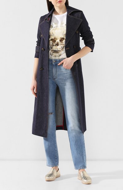 Эспадрильи из металлизированной кожи BOTTEGA VENETA, арт. 407122/VAWR1, фото 2