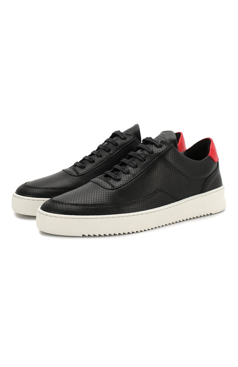 Мужские черные кожаные кеды FILLING PIECES купить в интернет-магазине ...