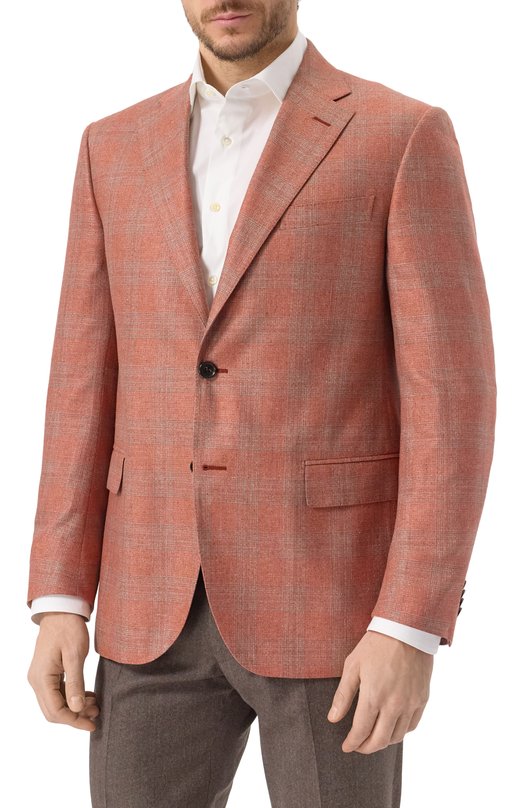 Шелковый пиджак Corneliani 25X008-2516948 Розовый  25X008-2516948 Фото 4