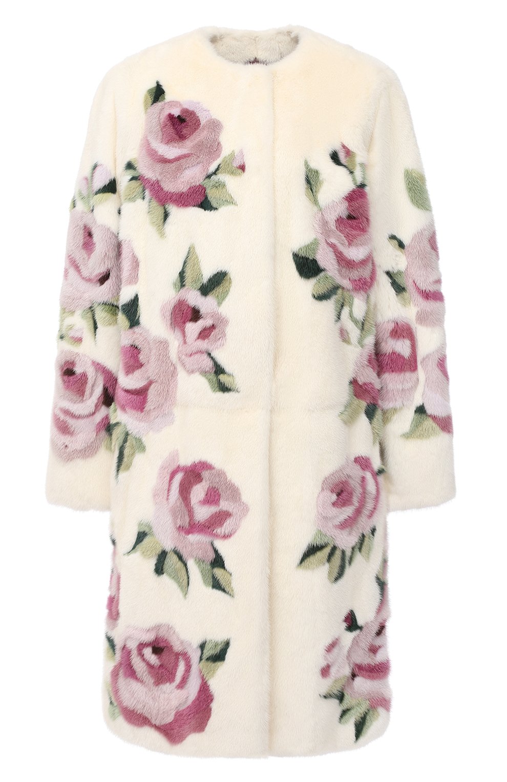 Шуба прямого кроя с цветочным принтом DOLCE & GABBANA, арт. F0T92F/FUPLH, фото 1