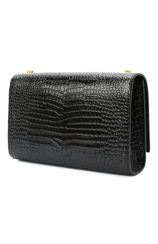 Сумка Monogram с тиснением под крокодила Saint Laurent 354119/DND0J Чёрный  354119/DND0J Фото 3