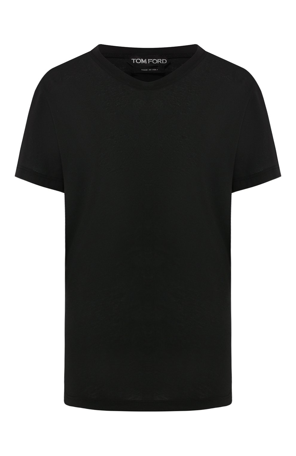 Хлопковая футболка TOM FORD черного цвета по цене 49950 руб., арт. TSJ259-FAX262, фото 1 Хлопковая футболка TOM FORD, арт. TSJ259-FAX262, фото 1