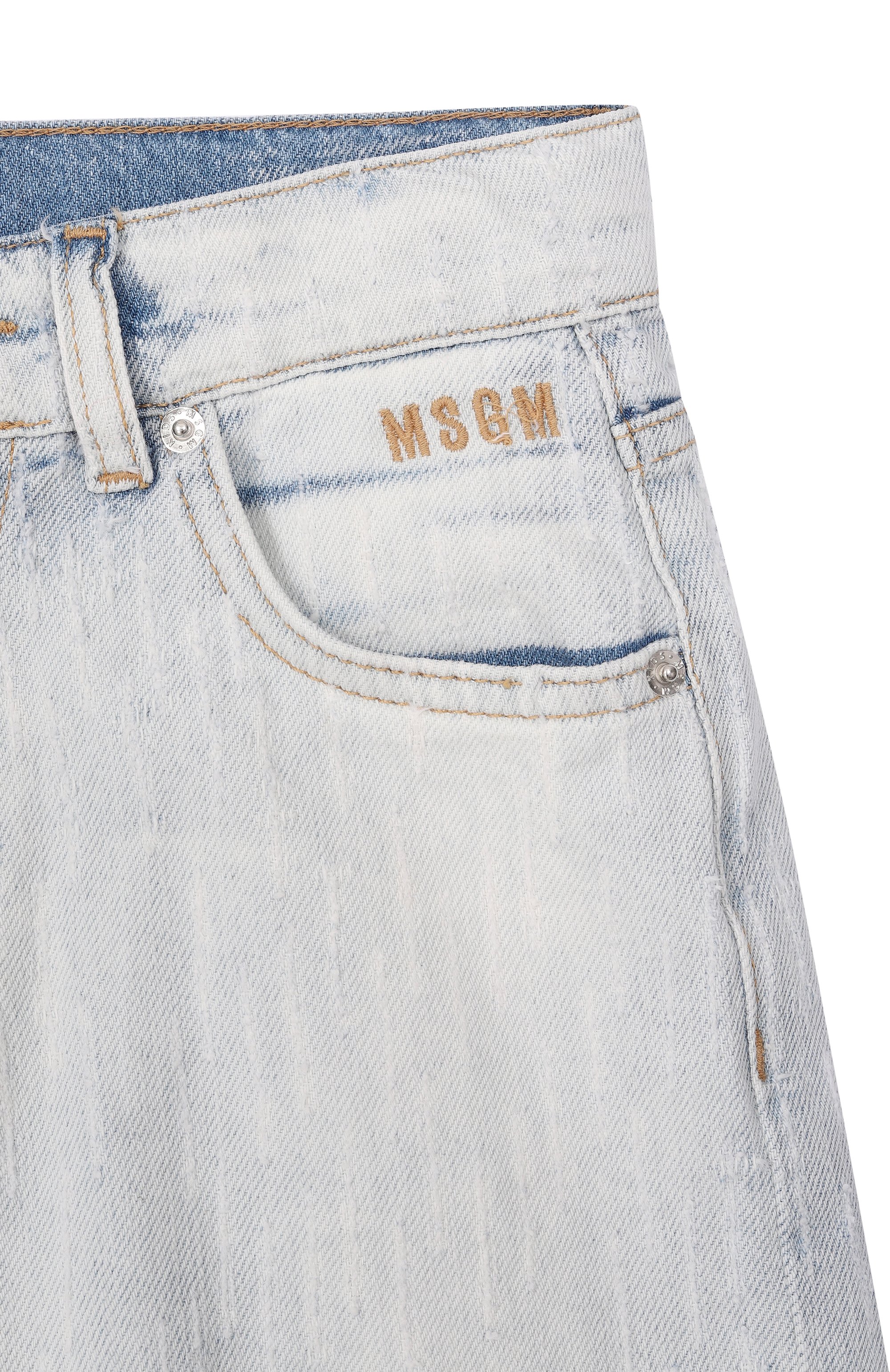 Джинсовые шорты MSGM KIDS, арт. S6MSJUBE045, фото 3