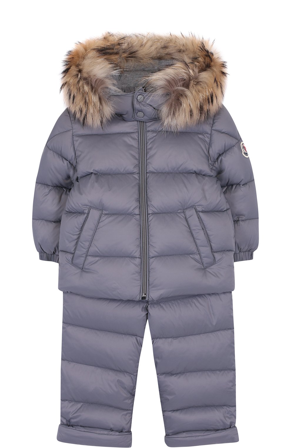 Комплект из пуховой куртки и комбинезона на подтяжках MONCLER ENFANT, арт. D2-951-70335-25-53079, фото 1