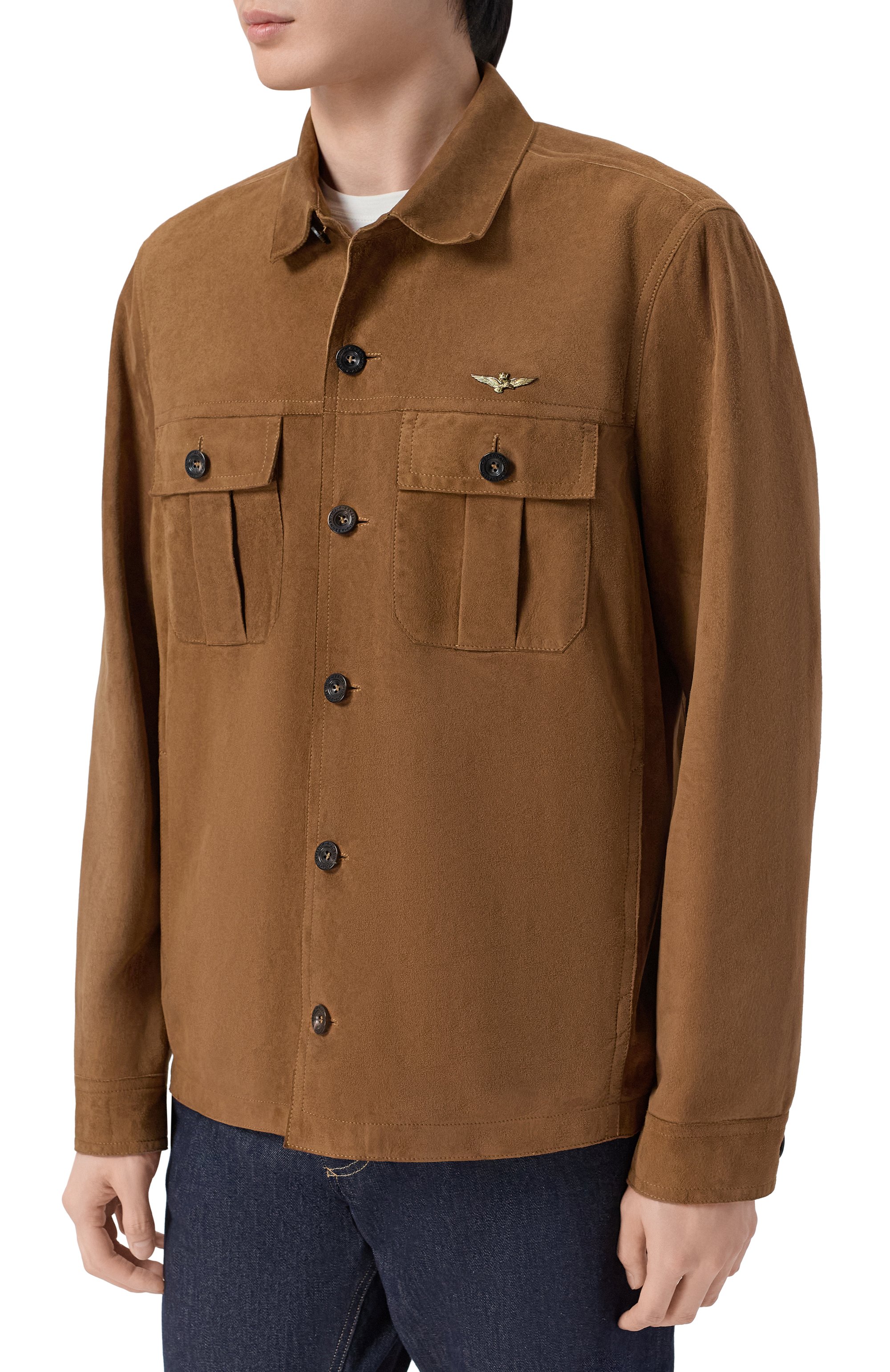 Замшевая куртка-рубашка AERONAUTICA MILITARE, арт. PN5063U100998, фото 3