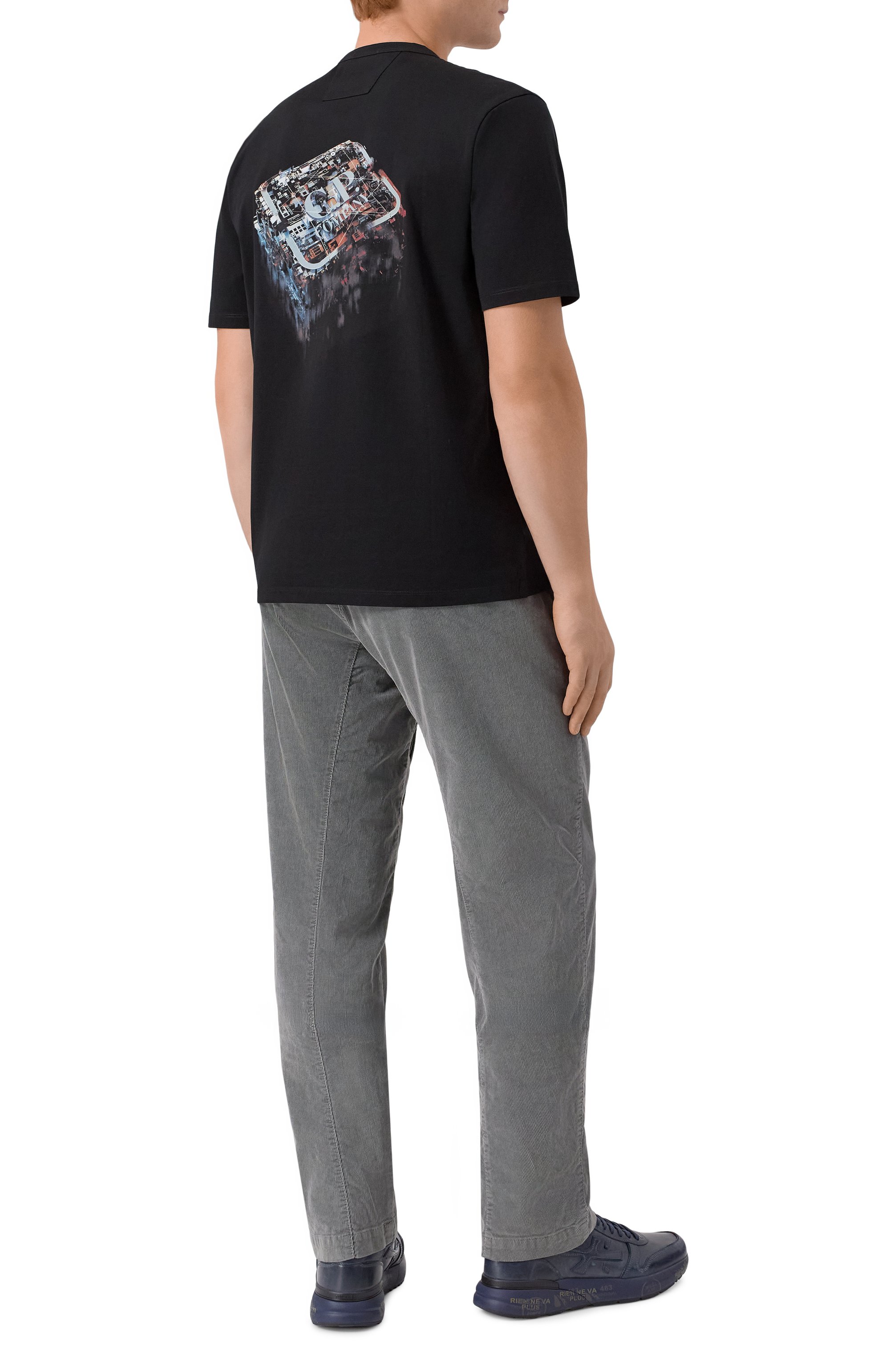 Хлопковая футболка C.P. COMPANY, арт. 19CLTS054A006370W, фото 2