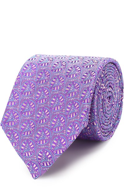 Мужской шелковый галстук с узором TURNBULL & ASSER, арт. TIE002-BB202