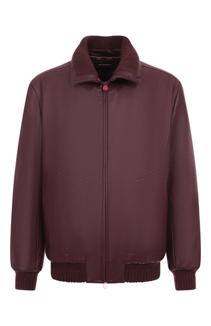 Мужской кожаный бомбер KITON, арт. UW2239V0411H16