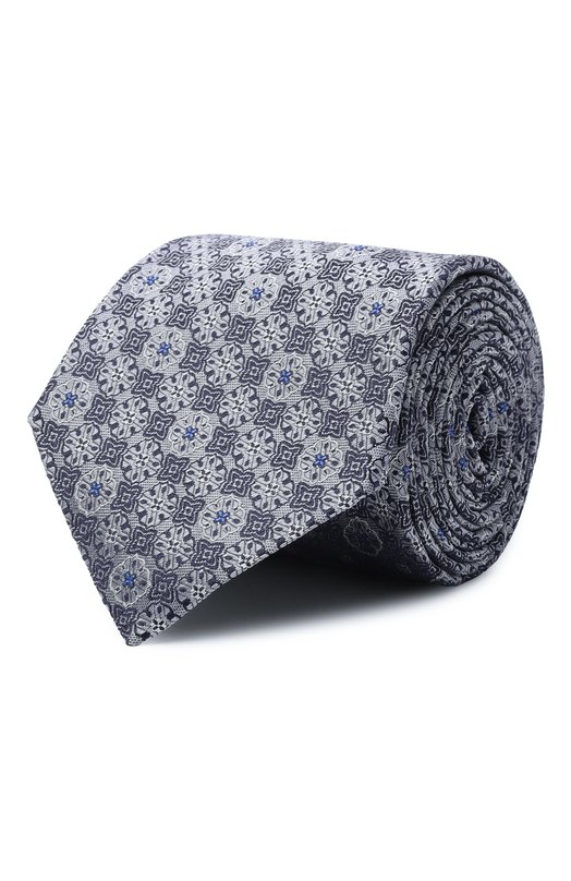 Шелковый галстук Canali 18/HJ04491 Серый 18/HJ04491