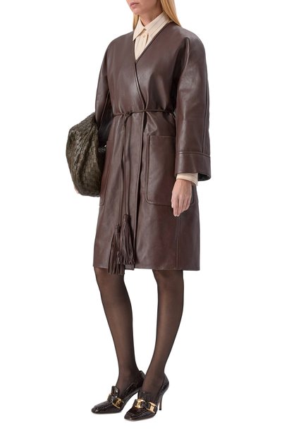 Кожаное пальто BOTTEGA VENETA, арт. 835292/V5BX0, фото 2