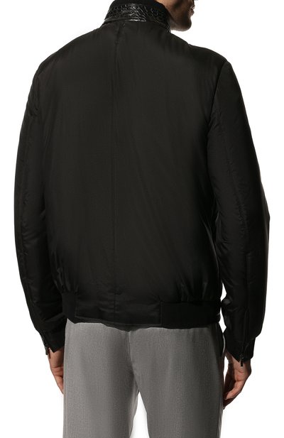 Утепленный шелковый бомбер ZILLI, арт. MAQ-B0ND0-30036/1002/AMIS, фото 4