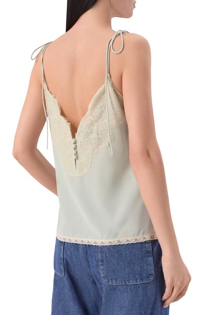 Шелковый топ VALENTINO, арт. 8B3AEBG2/21B, фото 4