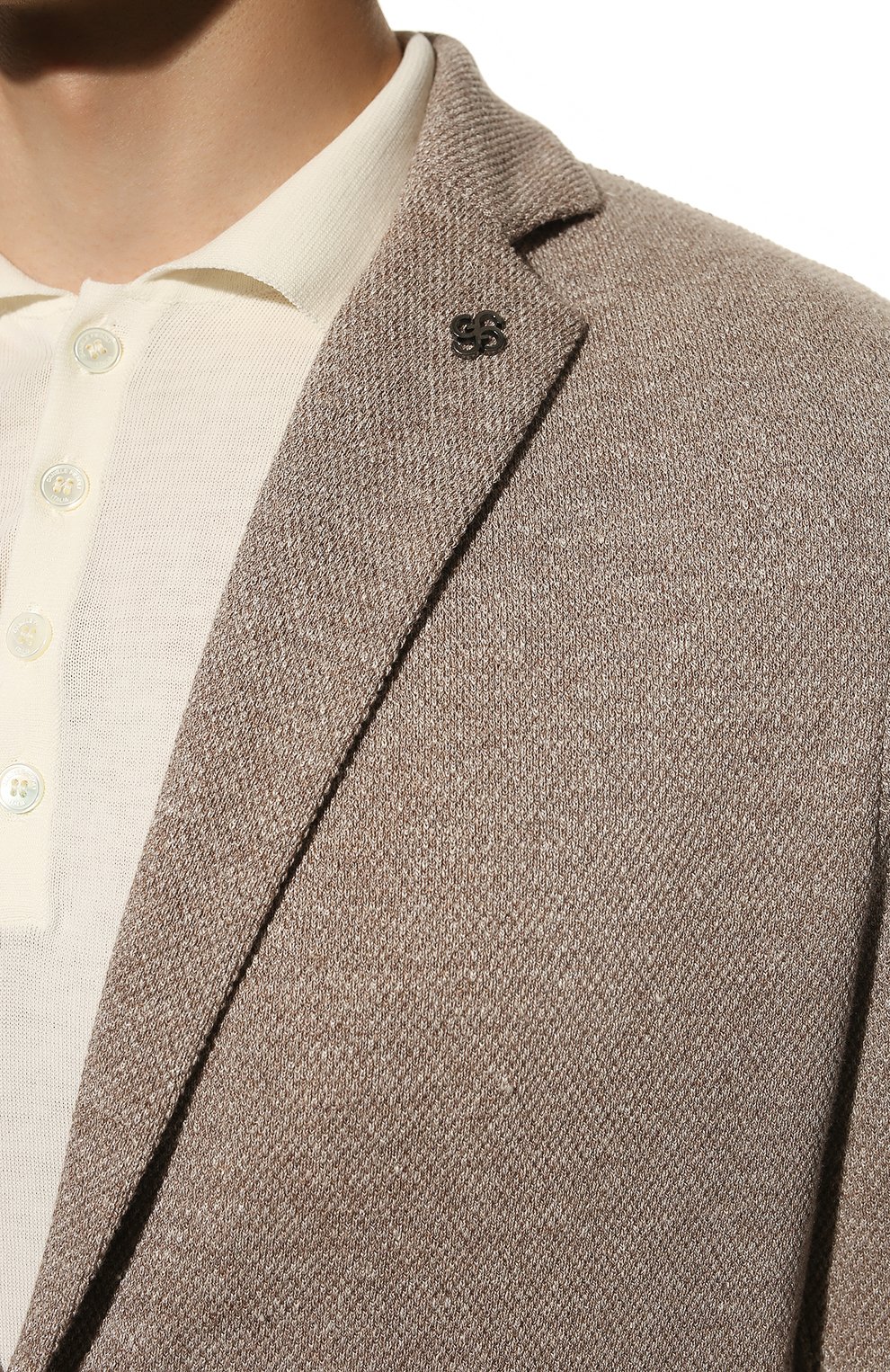 Пиджак изо льна и хлопка GRAN SASSO, арт. 57156/18613, фото 5