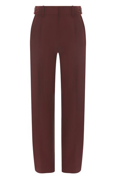 Женские брюки из шерсти и хлопка BRUNELLO CUCINELLI, арт. MA033P9039