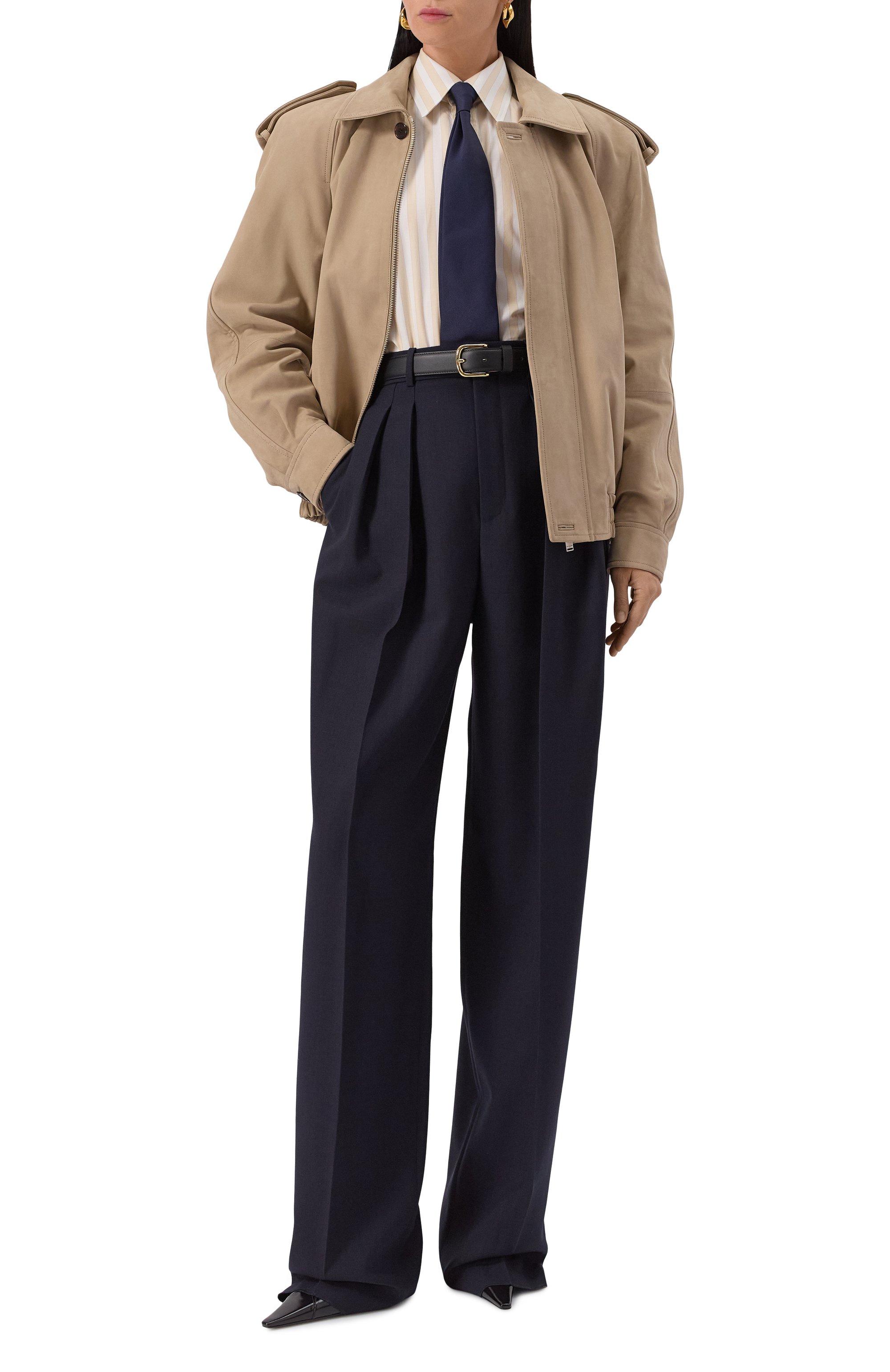 Кожаная куртка SAINT LAURENT, арт. 827736/YCQN2, фото 2